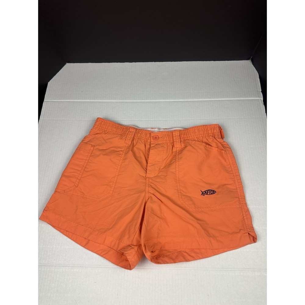 AFTCO Women's Original Fishing Shorts Size 4, Orange Beach Boating Lightweight